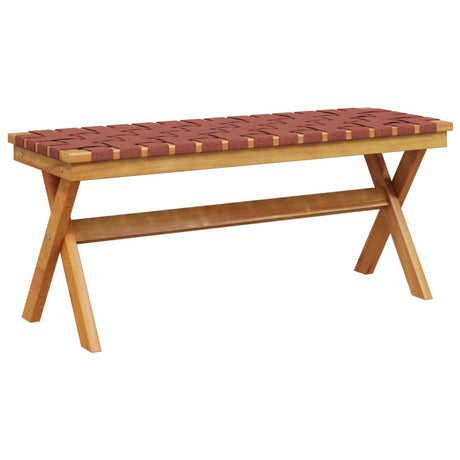 Garden Bench Solid Wood Acacia And Fabric
