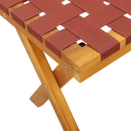 Garden Bench Solid Wood Acacia And Fabric