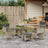 7 Piece Garden Dining Set With Cushions Beige Poly Rattan