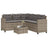 Garden Sofa With Table And Cushions L-Shaped Poly Rattan