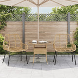 Garden Chairs 2 Pcs Poly Rattan