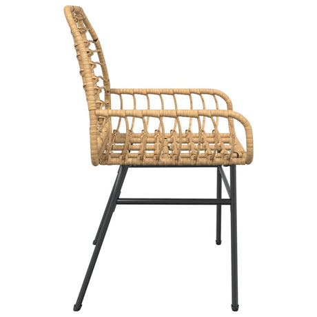 Garden Chairs 2 Pcs Poly Rattan