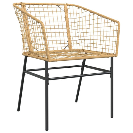 Garden Chairs 2 Pcs Poly Rattan