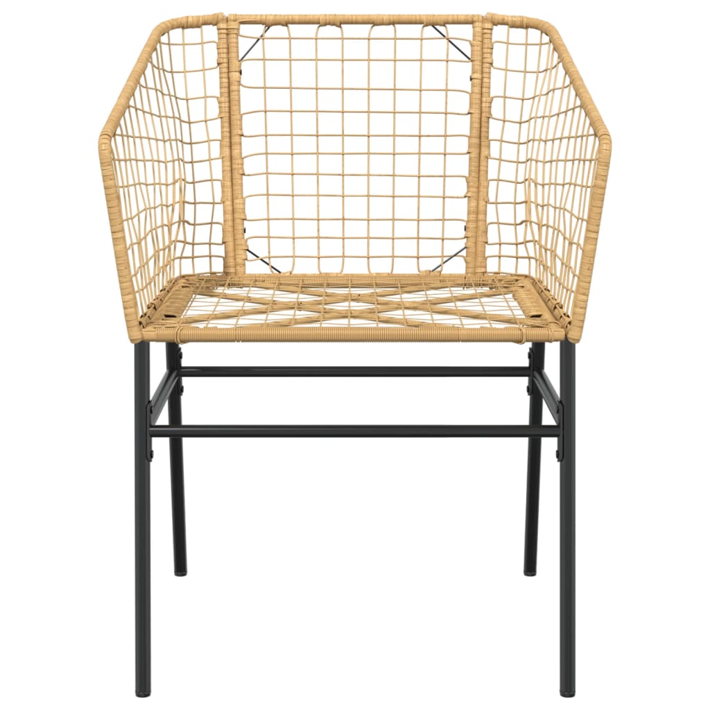 Garden Chairs 2 Pcs Poly Rattan