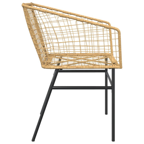 Garden Chairs 2 Pcs Poly Rattan