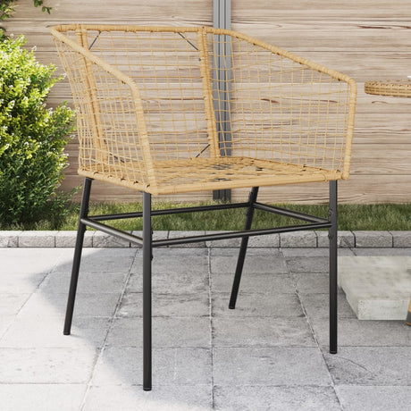 Garden Chairs 2 Pcs Poly Rattan