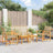 Garden S 2 Pcs Poly Rattan And Acacia Wood