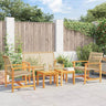 Garden S 2 Pcs Poly Rattan And Acacia Wood