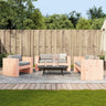 2 Piece Garden Lounge Set Solid Wood Pine
