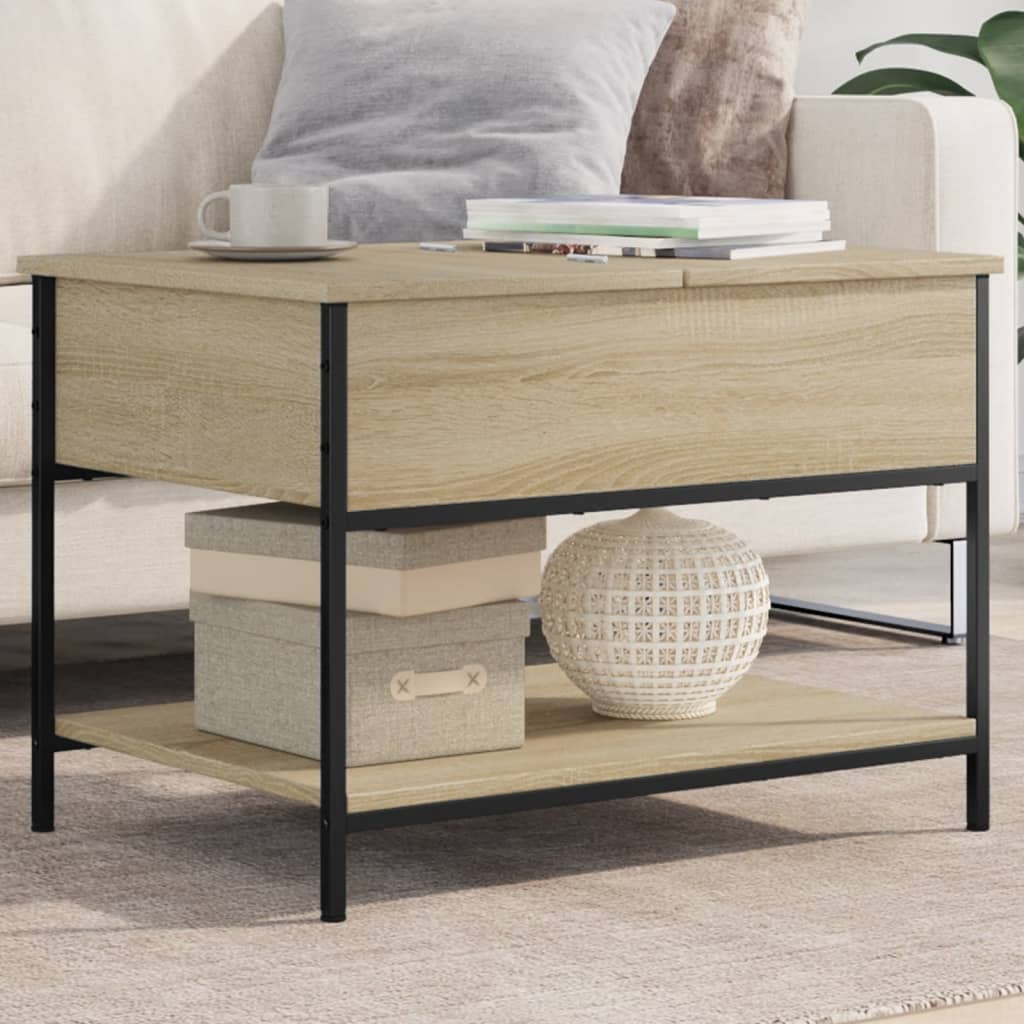 Coffee Table 100X50X50 Cm Engineered Wood And Metal