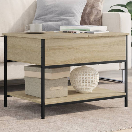 Coffee Table 100X50X50 Cm Engineered Wood And Metal