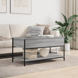 Coffee Table 100X50X50 Cm Engineered Wood And Metal