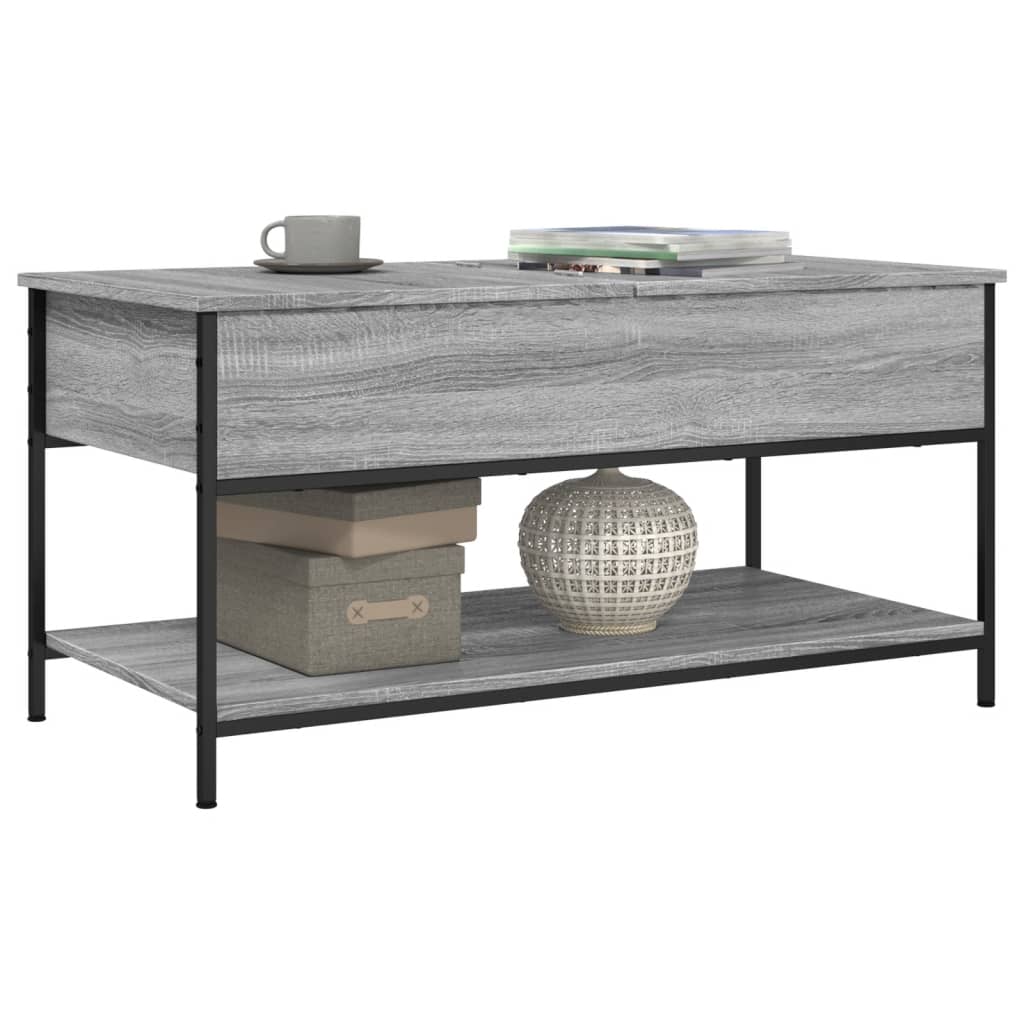 Coffee Table 100X50X50 Cm Engineered Wood And Metal