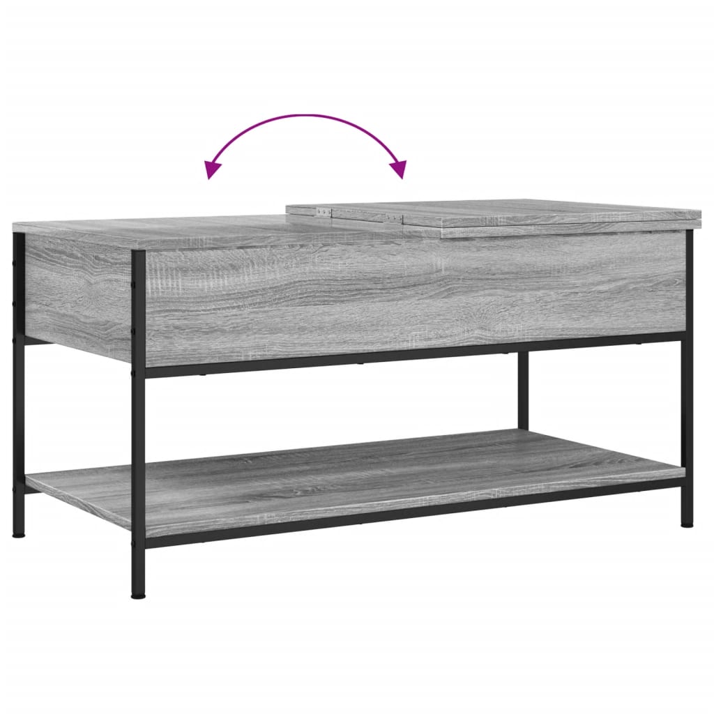 Coffee Table 100X50X50 Cm Engineered Wood And Metal