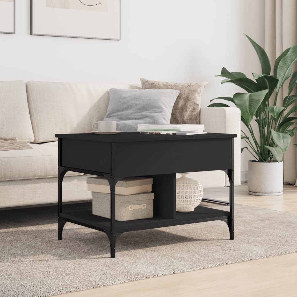 Coffee Table 70X50X50 Cm Engineered Wood And Metal