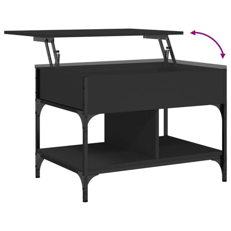Coffee Table 70X50X50 Cm Engineered Wood And Metal
