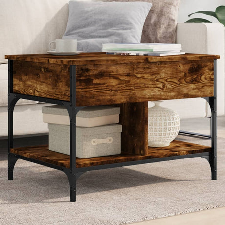Coffee Table 70X50X50 Cm Engineered Wood And Metal