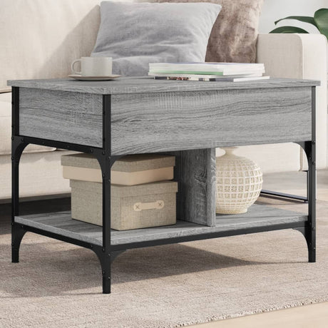 Coffee Table 70X50X50 Cm Engineered Wood And Metal