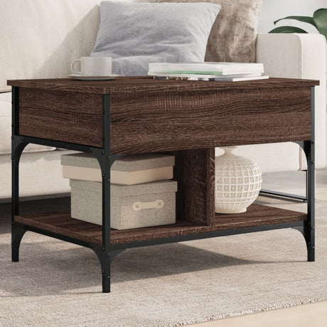 Coffee Table 70X50X50 Cm Engineered Wood And Metal