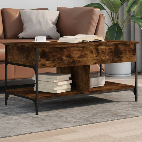 Coffee Table 70X50X50 Cm Engineered Wood And Metal