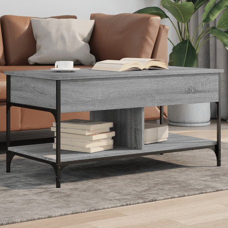 Coffee Table 70X50X50 Cm Engineered Wood And Metal