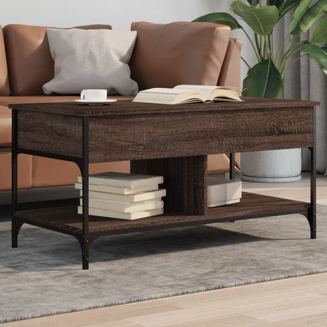 Coffee Table 70X50X50 Cm Engineered Wood And Metal