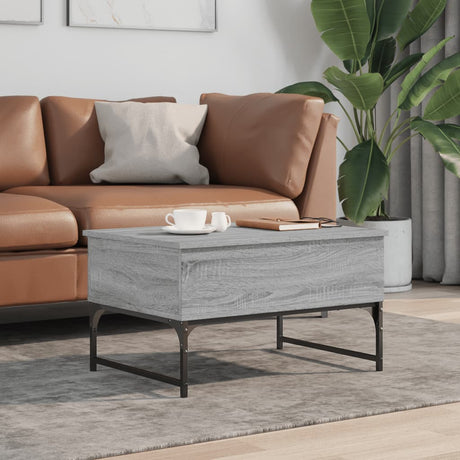 Coffee Table 70X50X40 Cm Engineered Wood And Metal