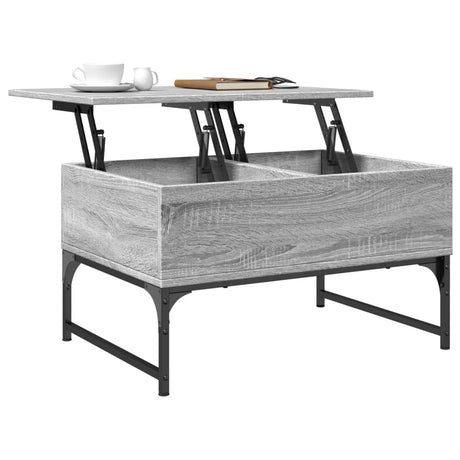Coffee Table 70X50X40 Cm Engineered Wood And Metal
