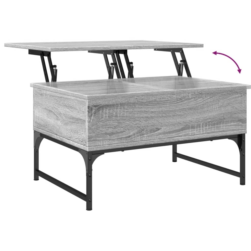 Coffee Table 70X50X40 Cm Engineered Wood And Metal