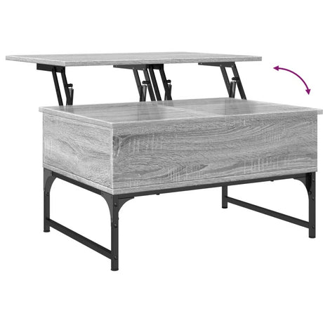 Coffee Table 70X50X40 Cm Engineered Wood And Metal