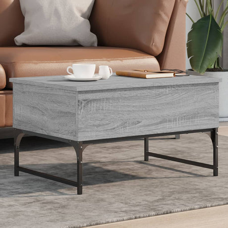 Coffee Table 70X50X40 Cm Engineered Wood And Metal