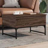 Coffee Table 70X50X40 Cm Engineered Wood And Metal