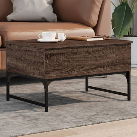 Coffee Table 70X50X40 Cm Engineered Wood And Metal