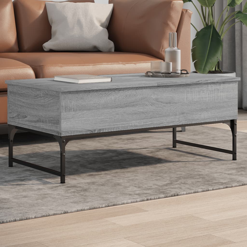 Coffee Table 70X50X40 Cm Engineered Wood And Metal