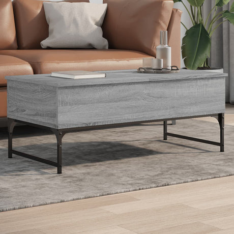 Coffee Table 70X50X40 Cm Engineered Wood And Metal