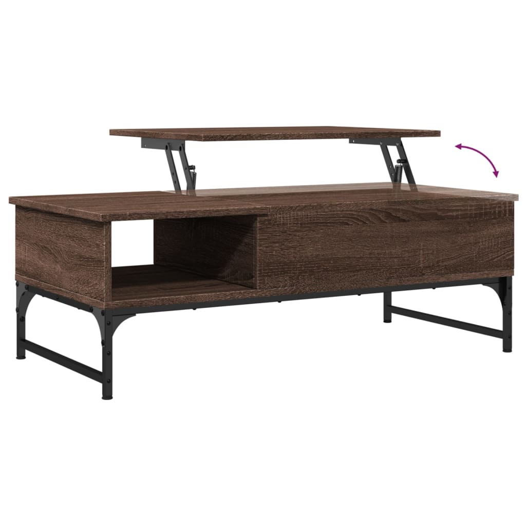Coffee Table 100X50X35 Cm Engineered Wood And Metal