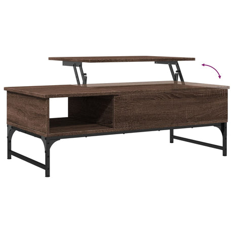 Coffee Table 100X50X35 Cm Engineered Wood And Metal