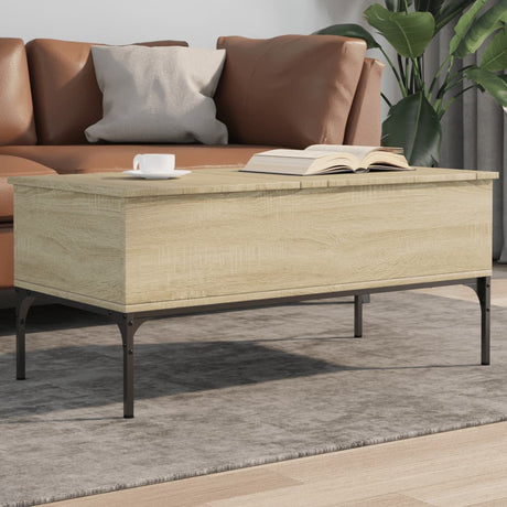 Coffee Table 100X50X45 Cm Engineered Wood And Metal