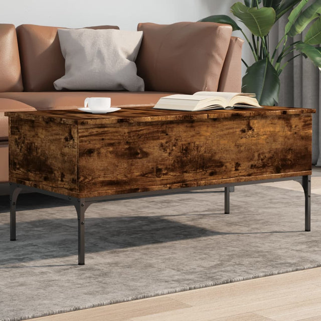 Coffee Table 100X50X45 Cm Engineered Wood And Metal