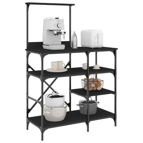 Baker's Rack 90X40X132 Cm Engineered Wood And Metal