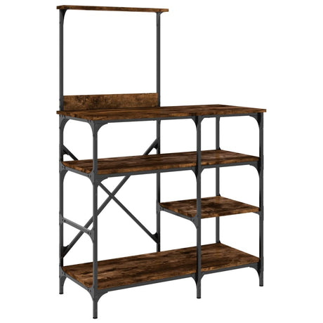 Baker's Rack 90X40X132 Cm Engineered Wood And Metal