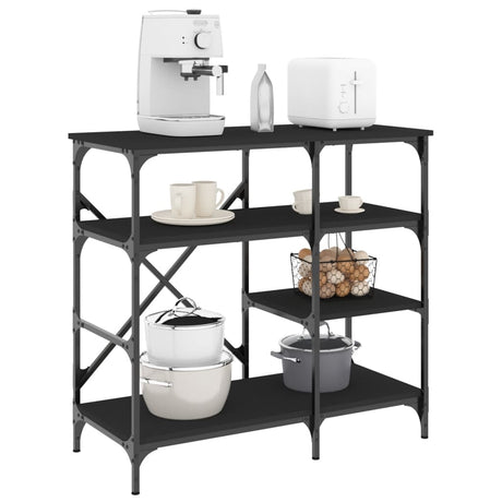 Baker's Rack Sonoma 90X40X84 Cm Engineered Wood And Metal