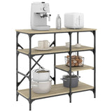 Baker's Rack Sonoma 90X40X84 Cm Engineered Wood And Metal
