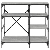 Baker's Rack Sonoma 90X40X84 Cm Engineered Wood And Metal