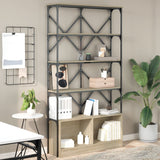 Bookcase 100X26X180 Cm Engineered Wood And Metal