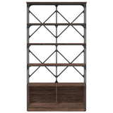 Bookcase 100X26X180 Cm Engineered Wood And Metal