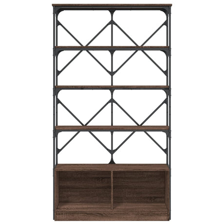 Bookcase 100X26X180 Cm Engineered Wood And Metal
