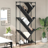 Bookcase 79X30X180 Cm Engineered Wood And Metal