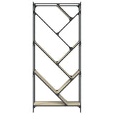 Bookcase 79X30X180 Cm Engineered Wood And Metal