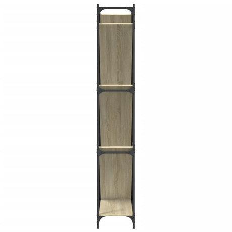 Bookcase 79X30X180 Cm Engineered Wood And Metal